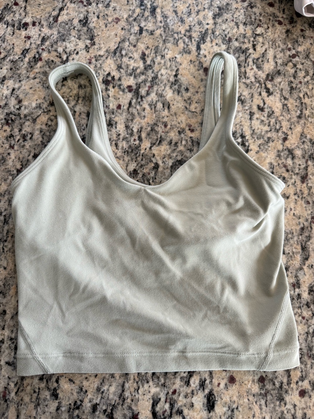 Light Sage Lululemon align crop Tank Top size 2